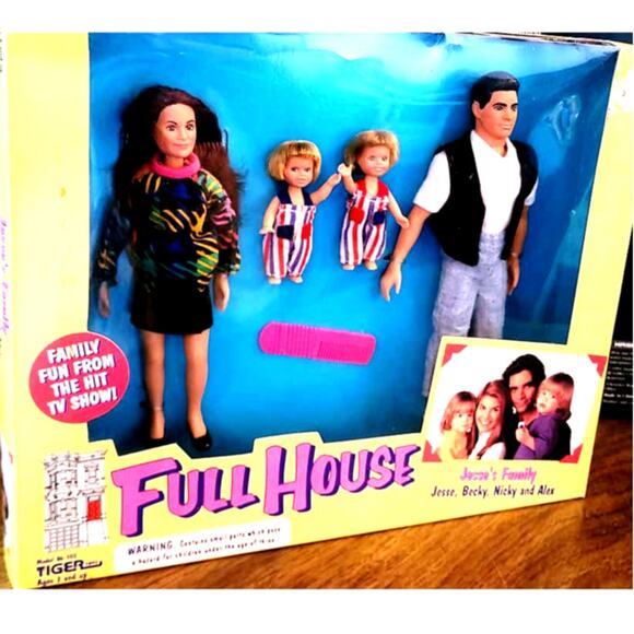 Tiger Toys Other - 1993 Full House Jesse's Family: Jesse, Becky, Nicky & Alex Tiger Toys NIB